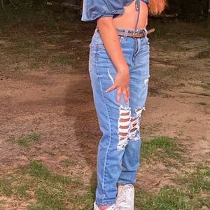 ripped mom jeans
